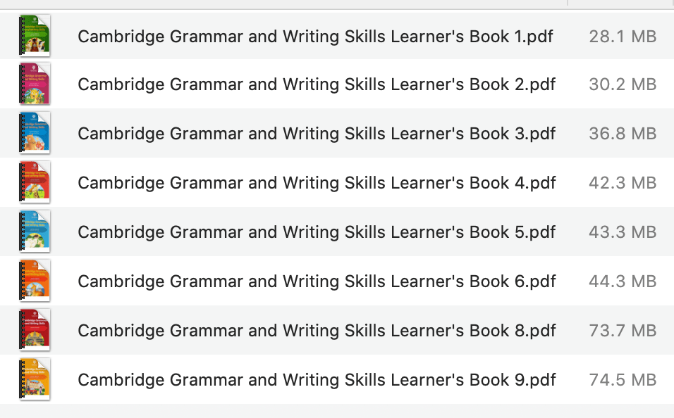 Download ebook Cambridge Grammar and Writing Skills Learner's Book