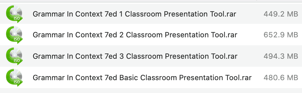 Grammar In Contex list 1