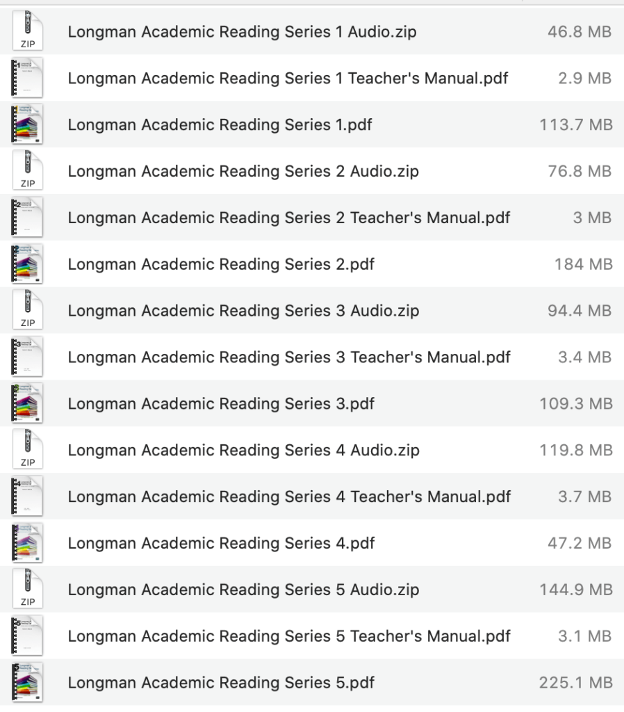 Pearson Longman Academic Reading Series Pdf (5 Levels)